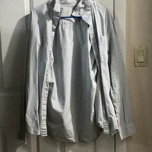Old Navy Light Blue Casual Button Down Shirt